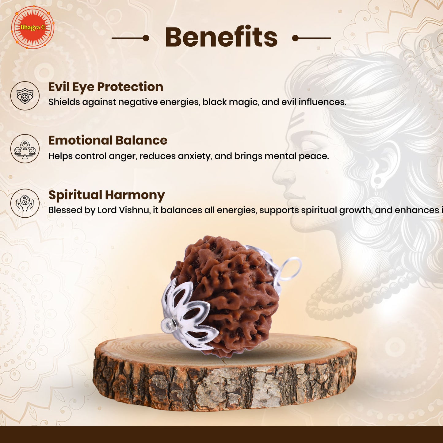 Nepali 10 Mukhi Rudraksha (Lab Certified)