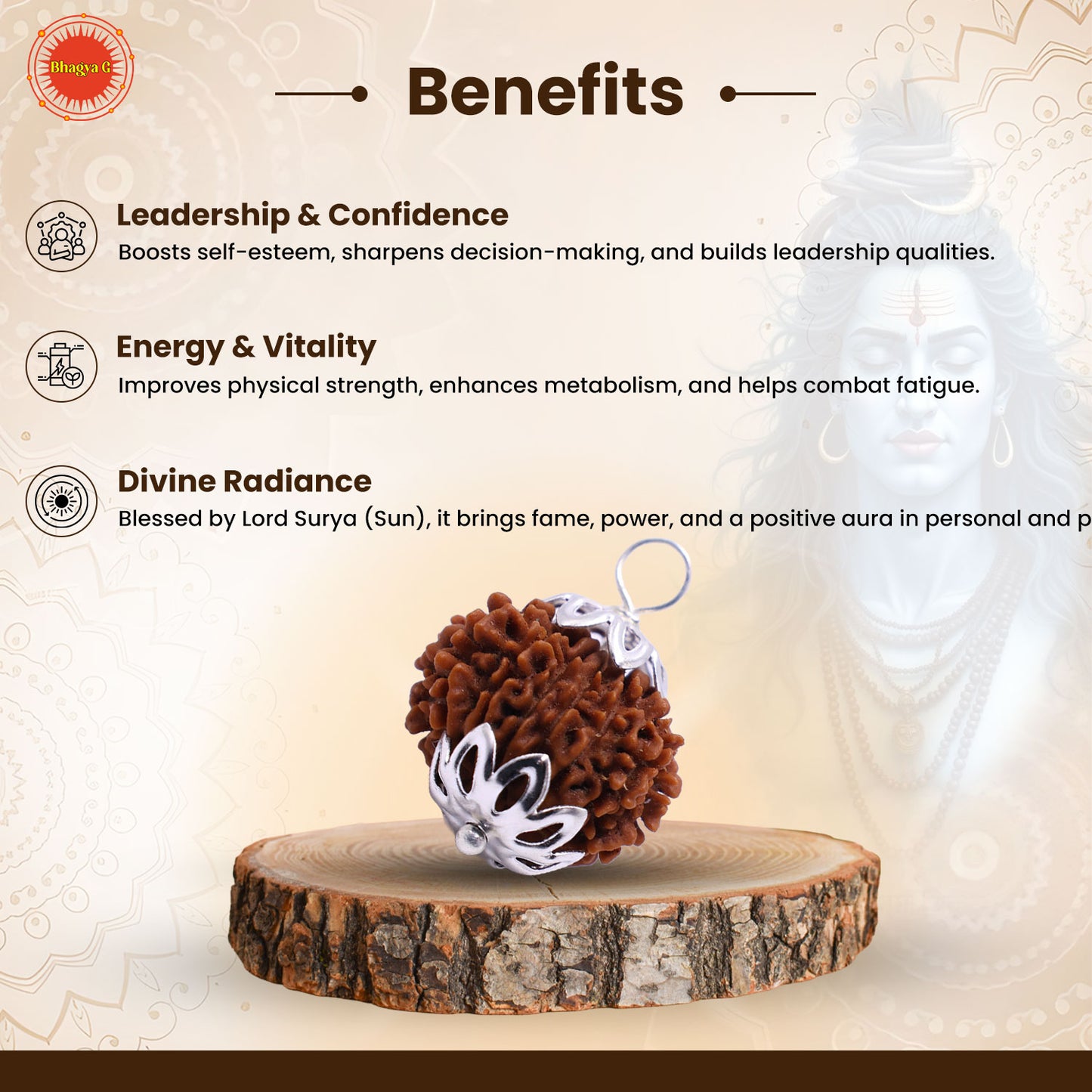 Nepali 12 Mukhi Rudraksha (Lab Certified)
