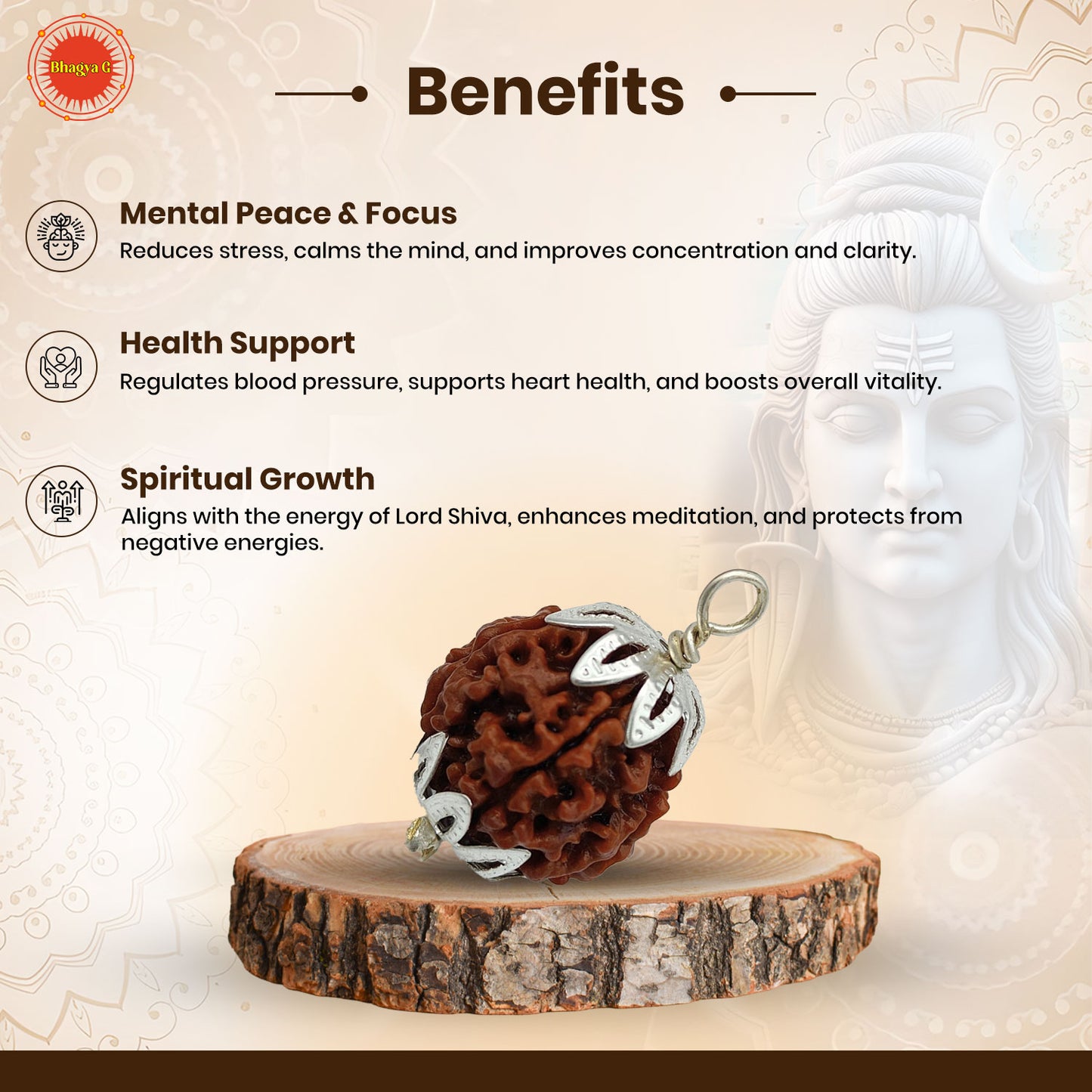 Nepali 5 Mukhi Rudraksha (Lab Certified)