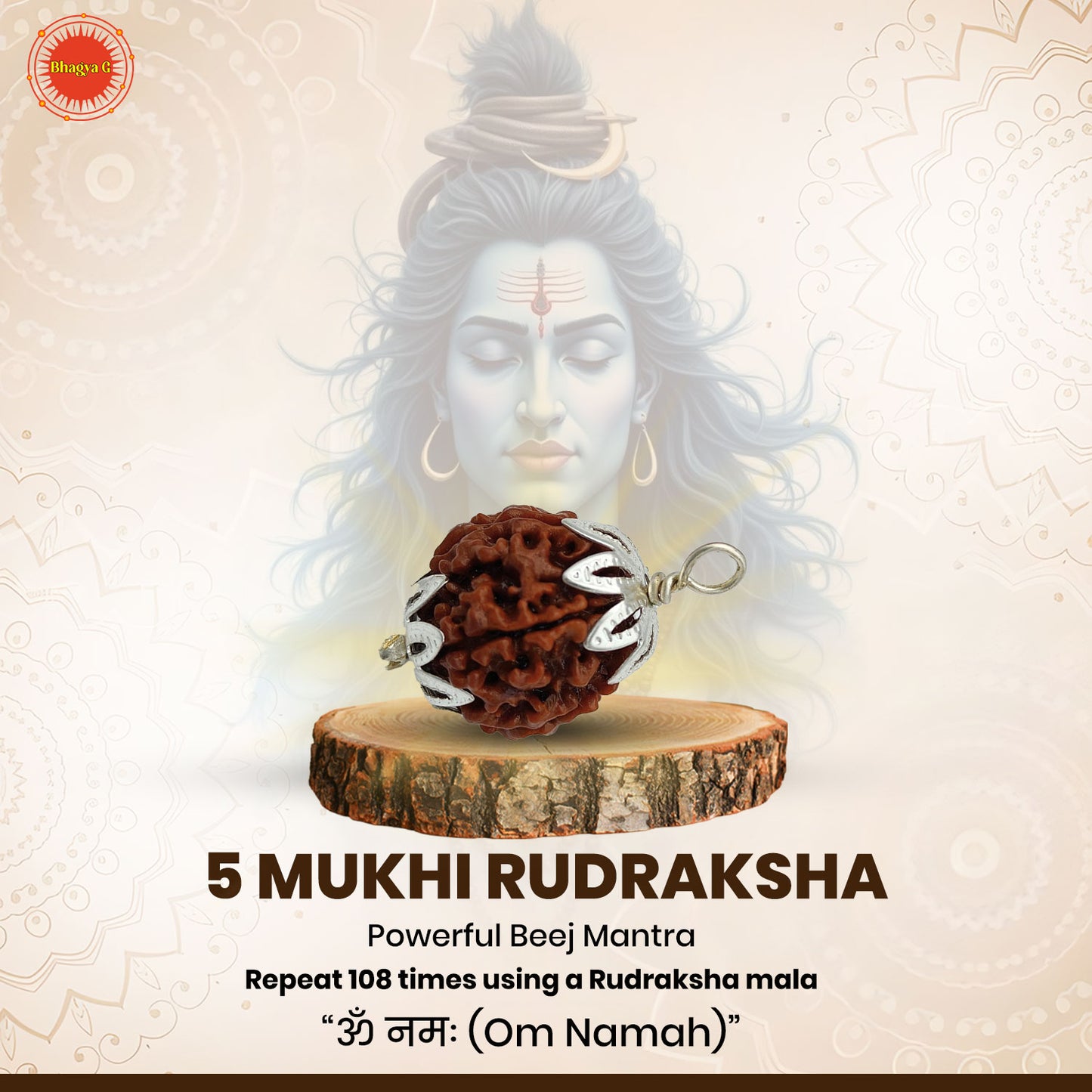 Nepali 5 Mukhi Rudraksha (Lab Certified)