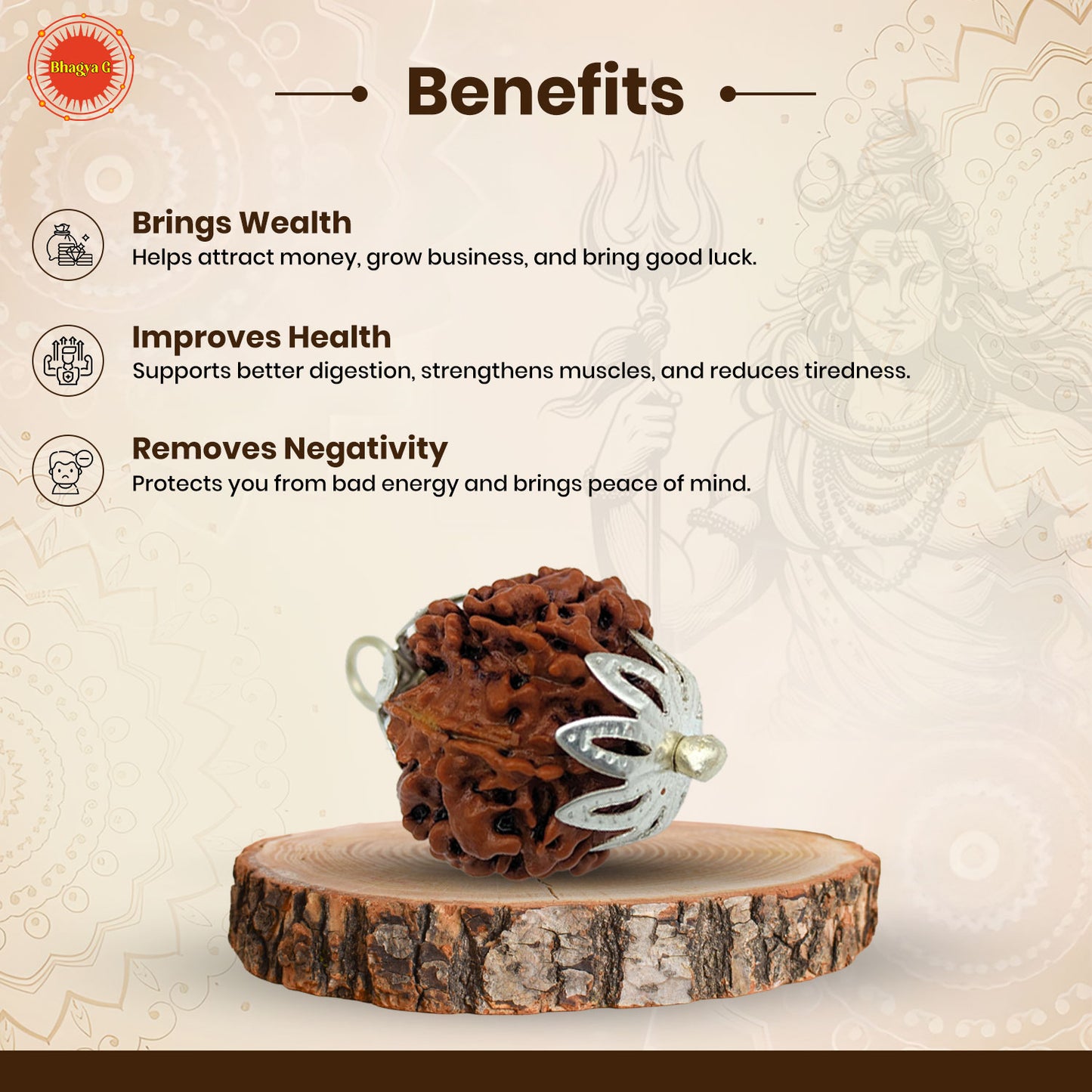 Nepali 7 Mukhi Rudraksha (Lab Certified)