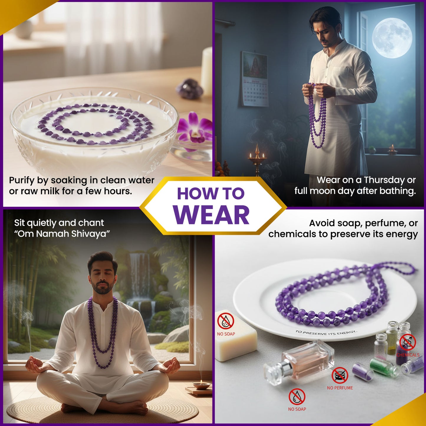 Amethyst Mala