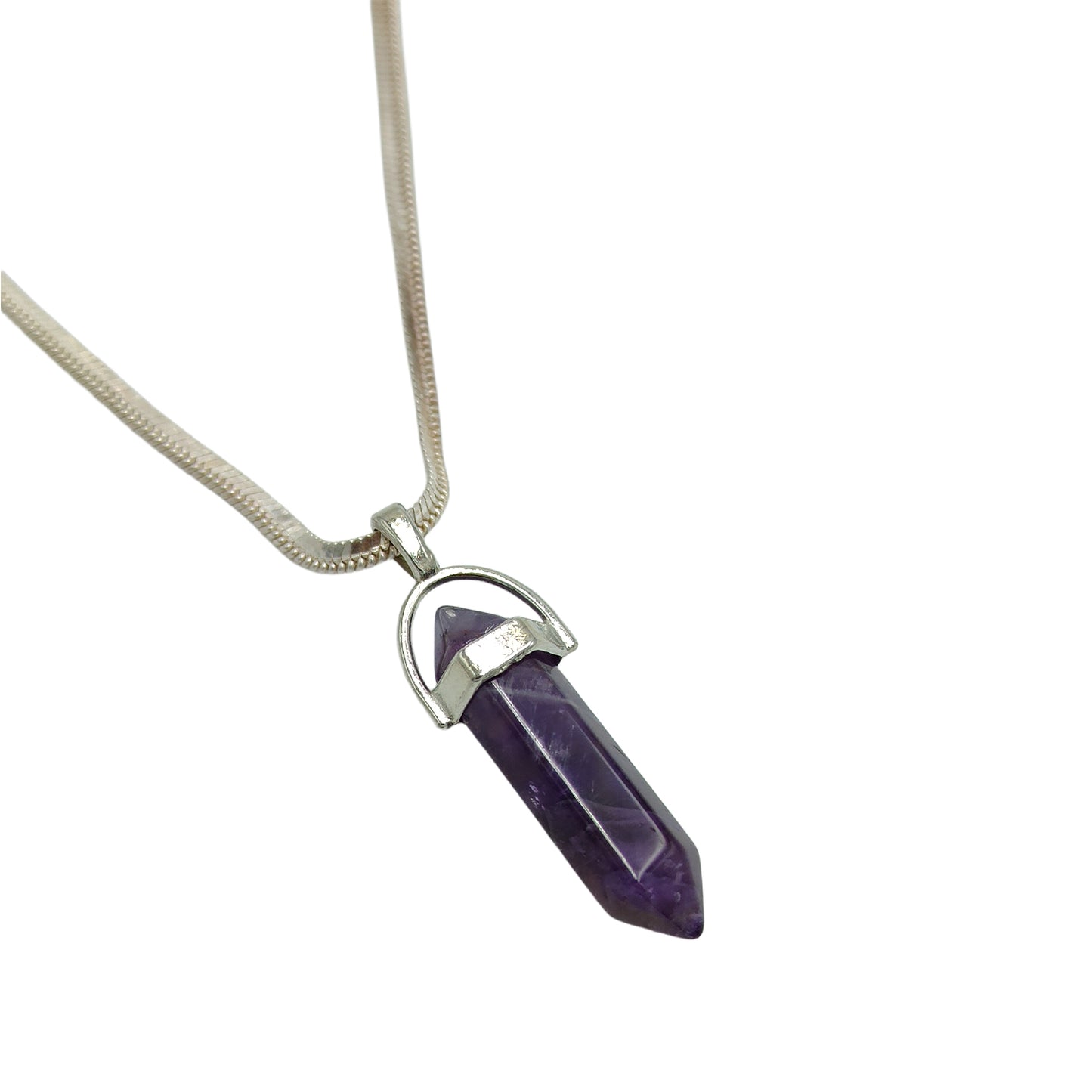 Amethyst Candle Crystal Pendant