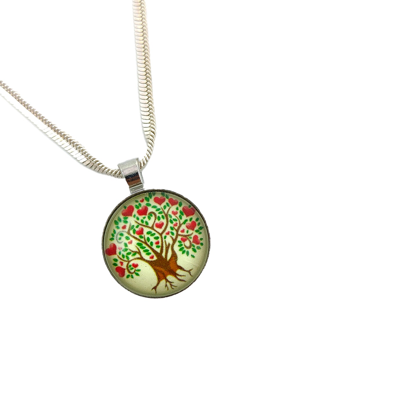 Apple Tree Crystal Pendant
