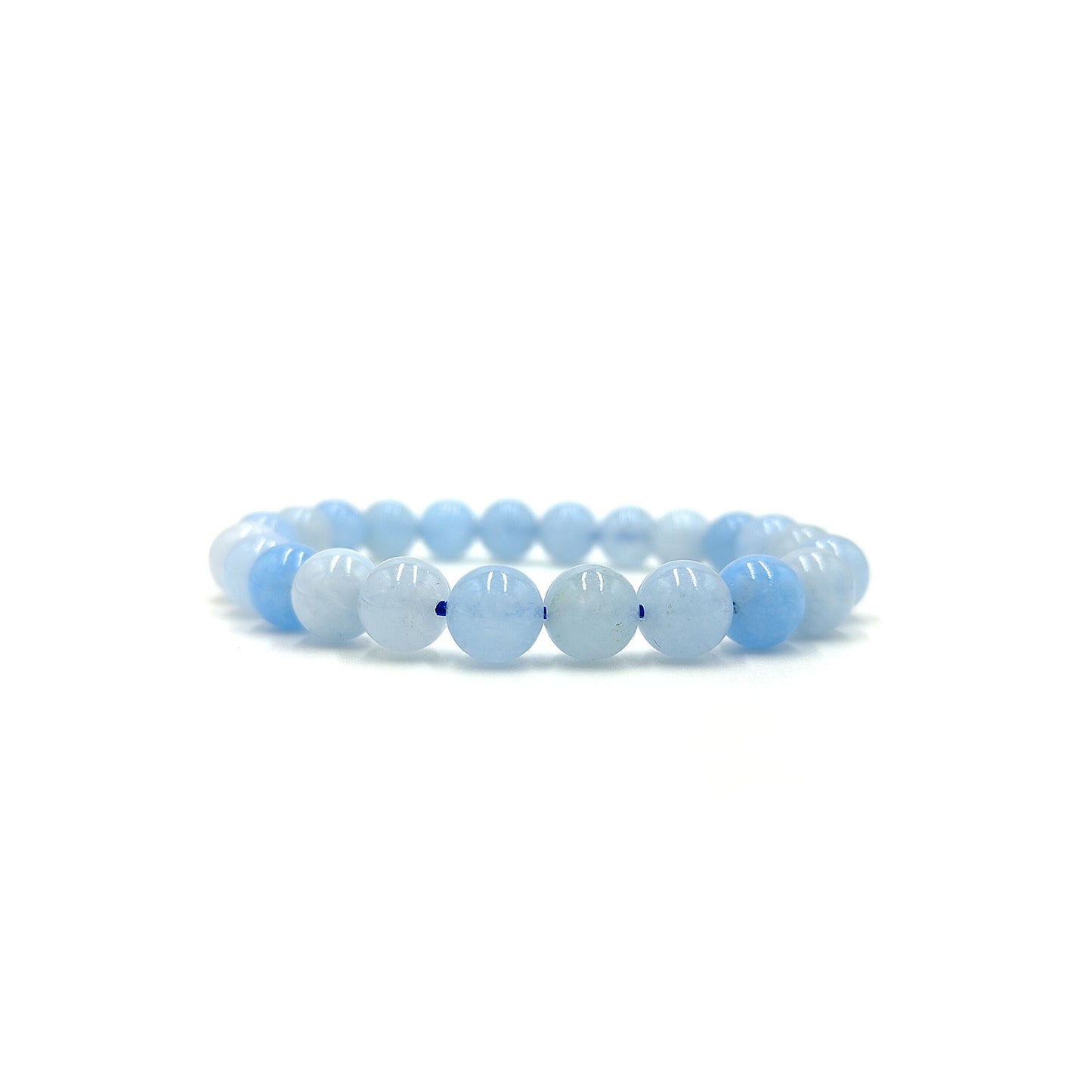 Aquamarine Bracelet For Communication Harmony - (8mm)
