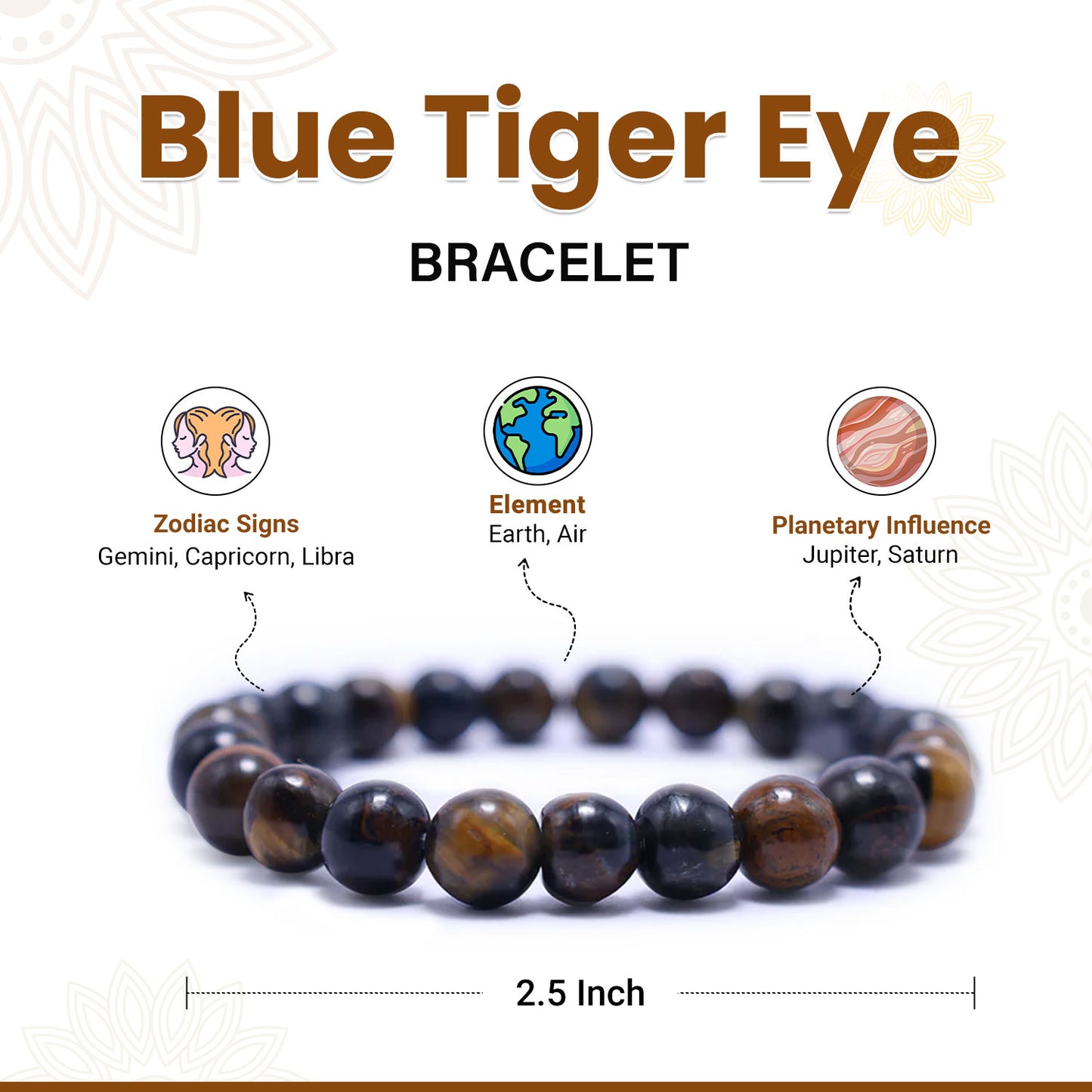 Blue Tiger Eye Bracelet