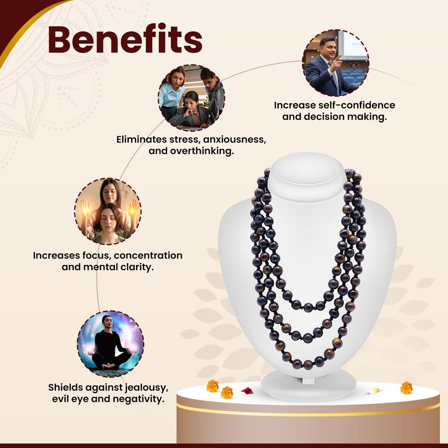 Blue Tiger Eye Mala