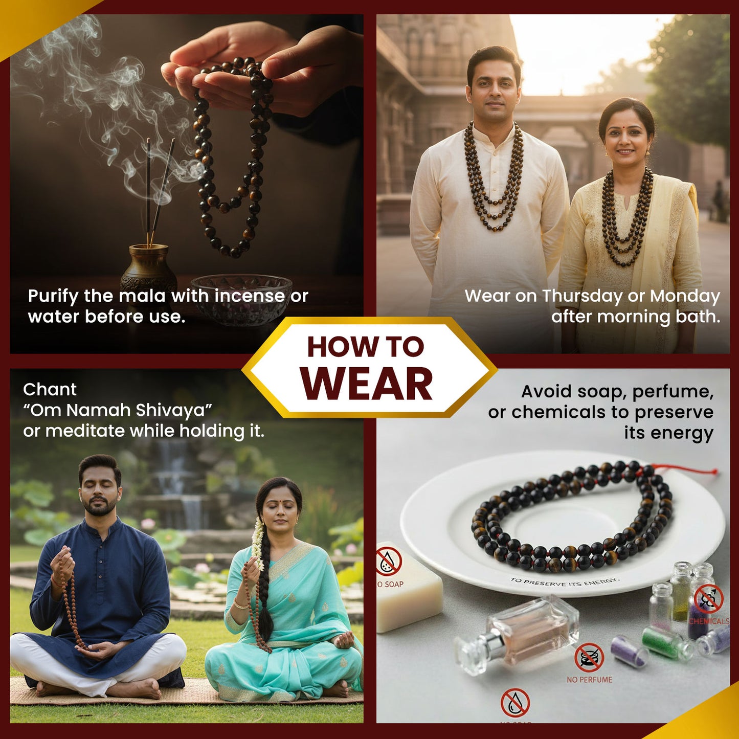 Blue Tiger Eye Mala
