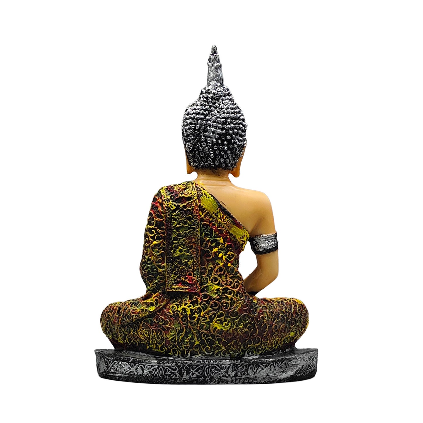 Golden Meditating Lord Buddha Idol for Home Decor Living Room Office