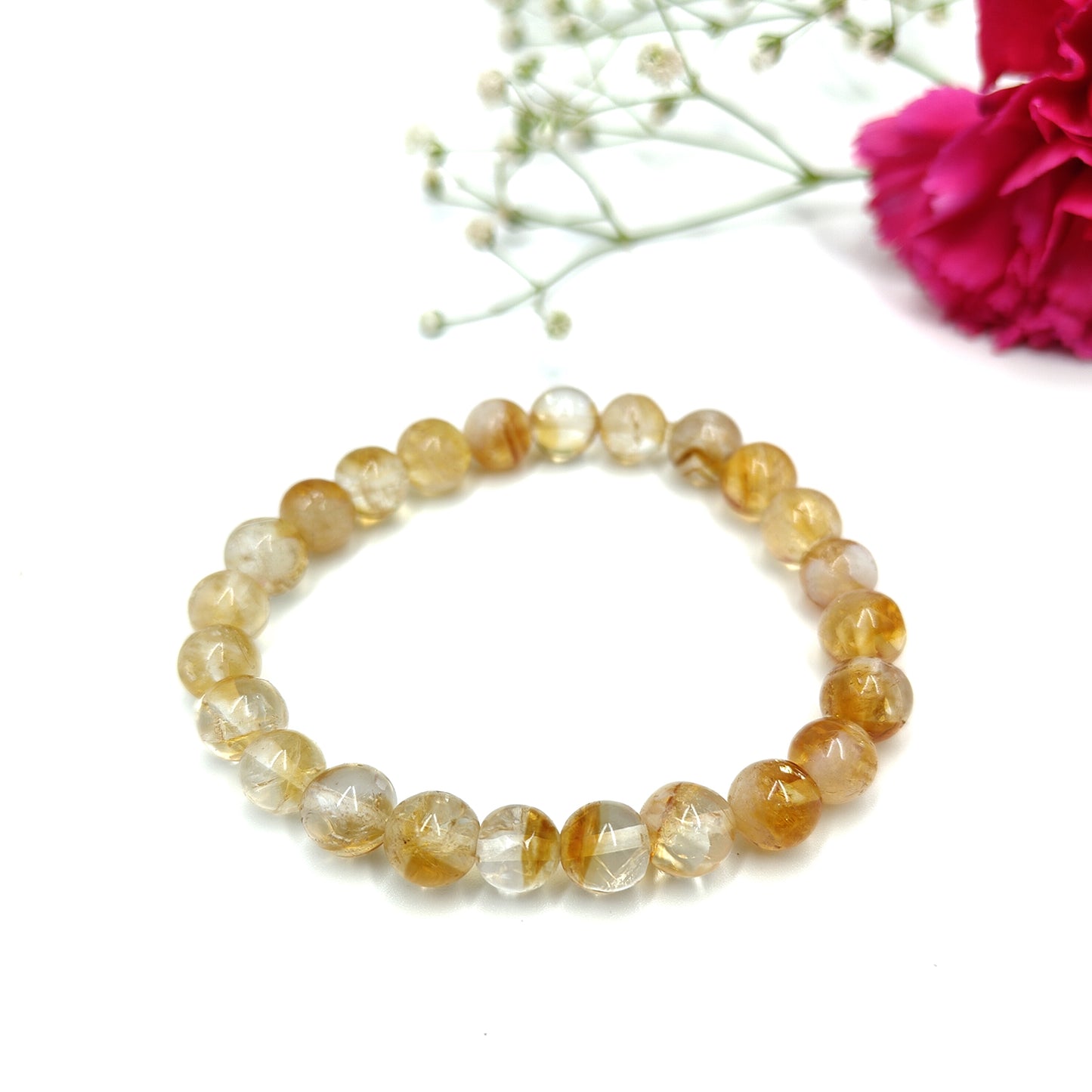 Citrine Bracelet For Prosperity & Success-(8mm)