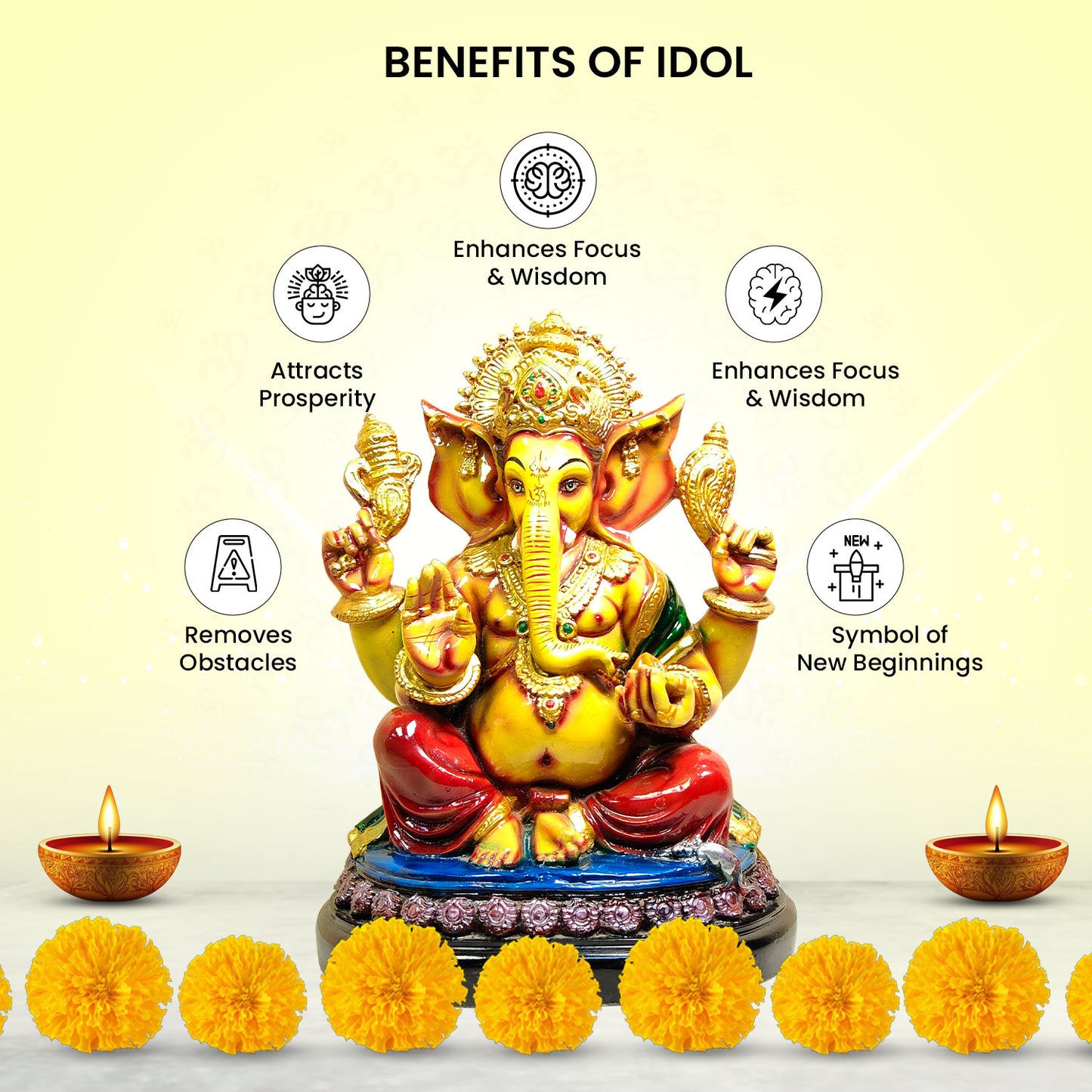Divine Vighnaharta Ganesh Idol