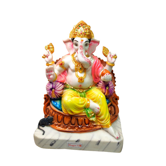 Divine Gaddi Ganesh Idol