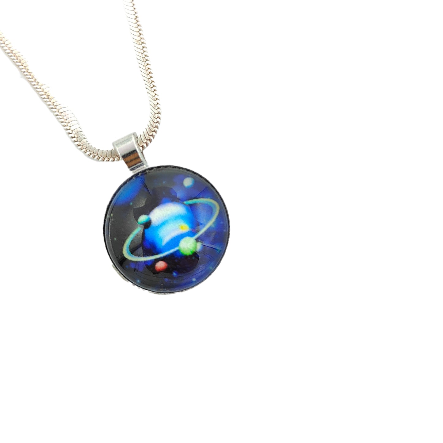 Glowing Galaxy Crystal Pendant