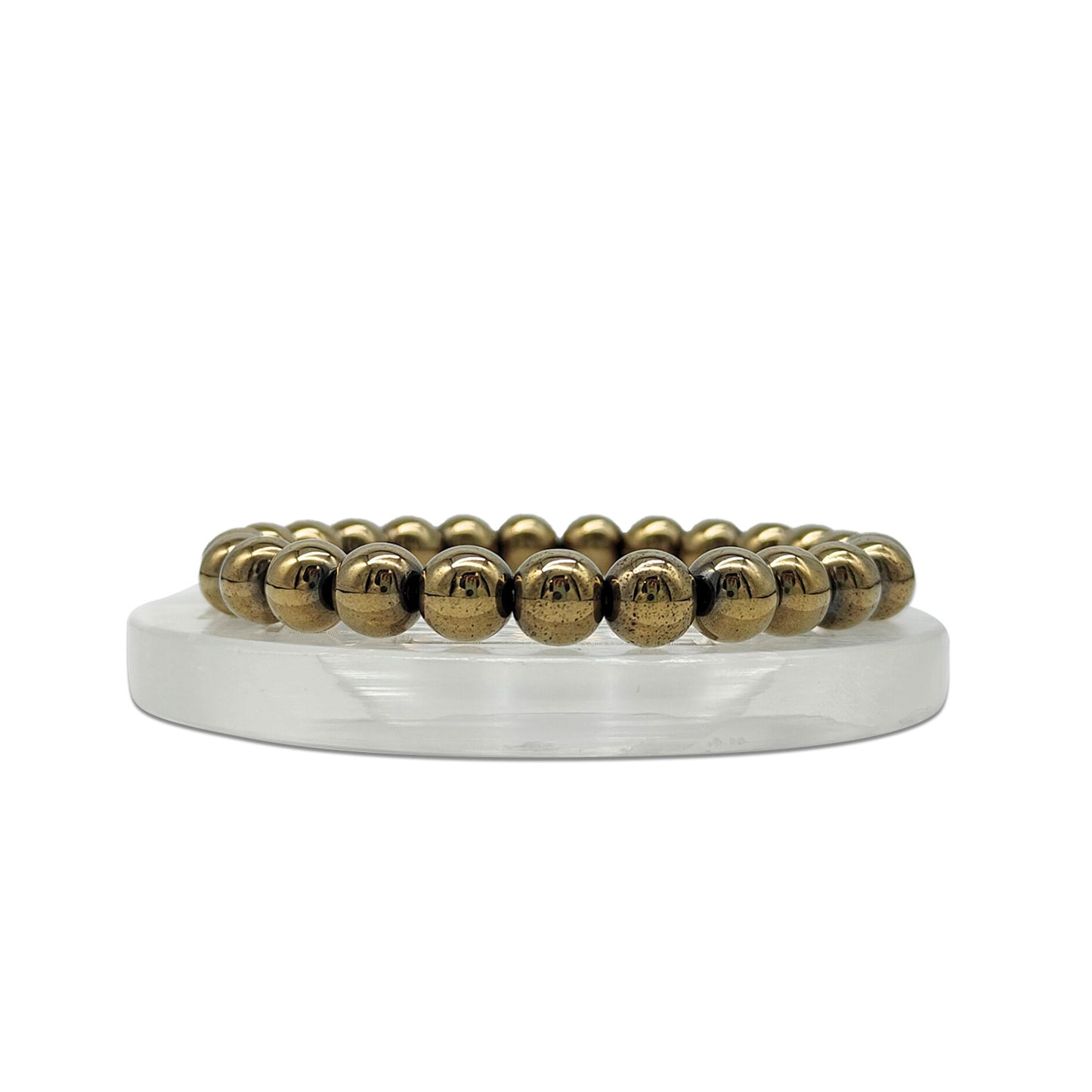 Golden Pyrite Wealth Bracelet - (8mm)