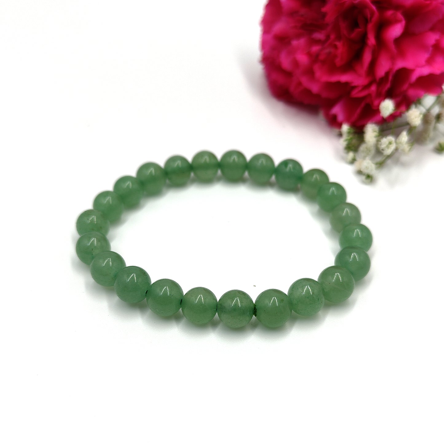 Green Jade Bracelet For Health & Wellness(8mm)