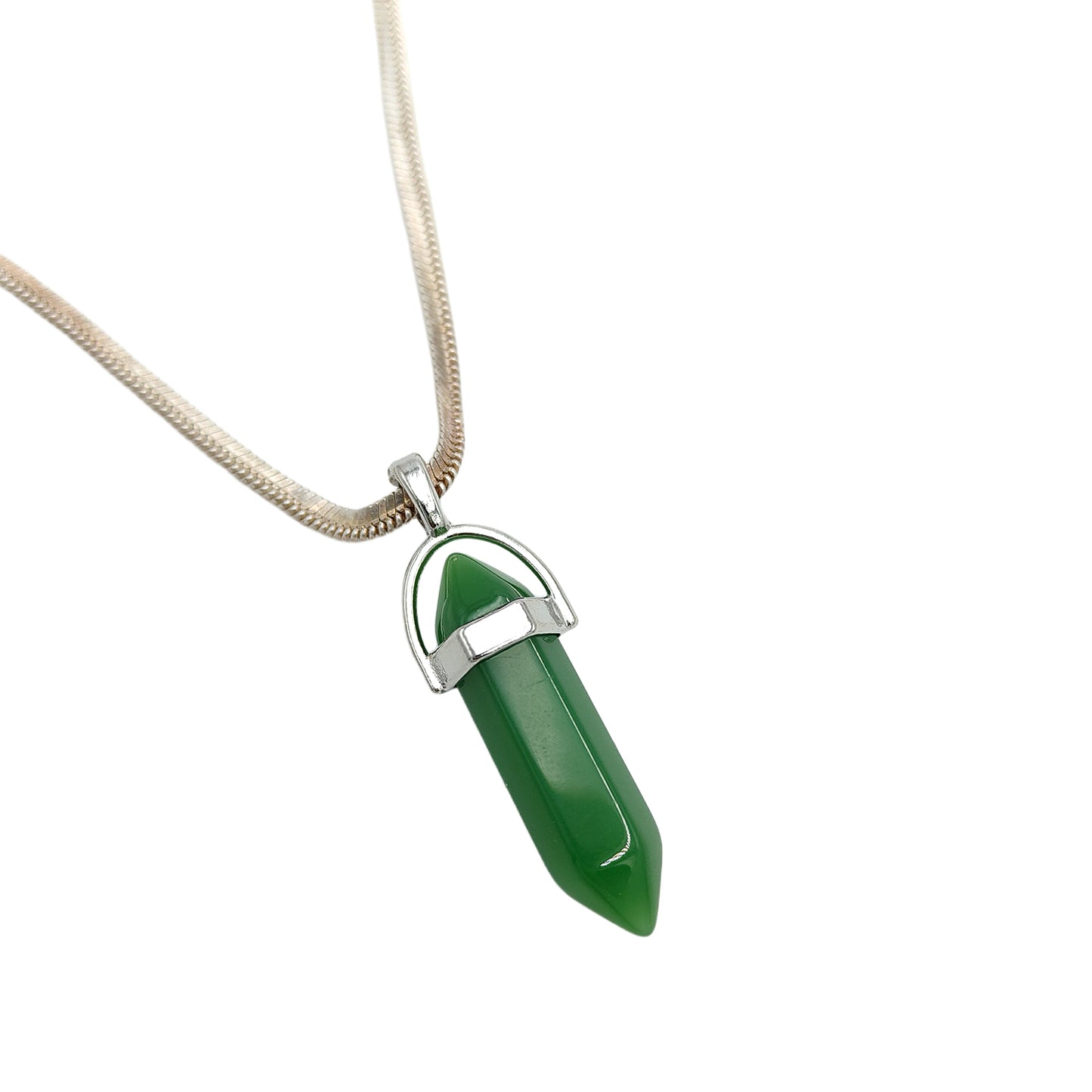 Green Jade Crystal Candle Pendent