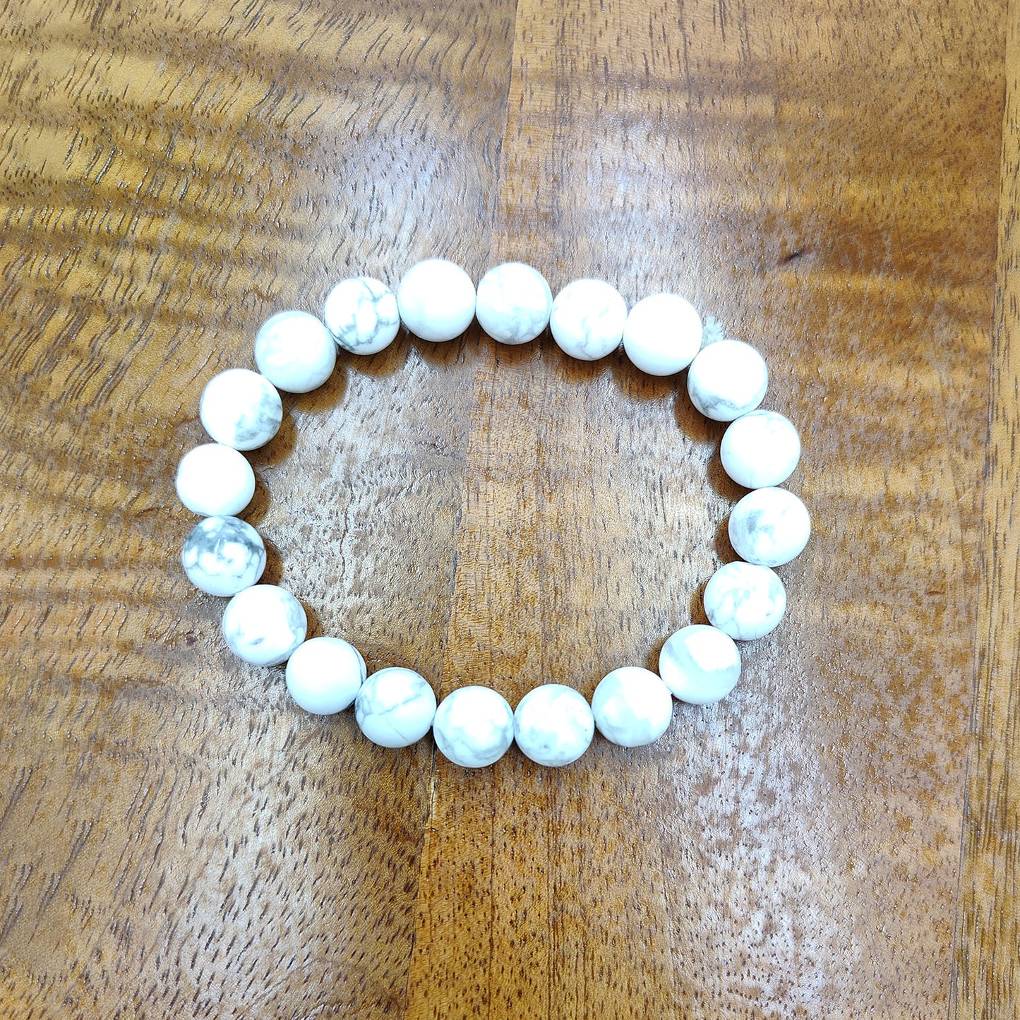 Howlite Bracelet For Calming Effect-(8mm)