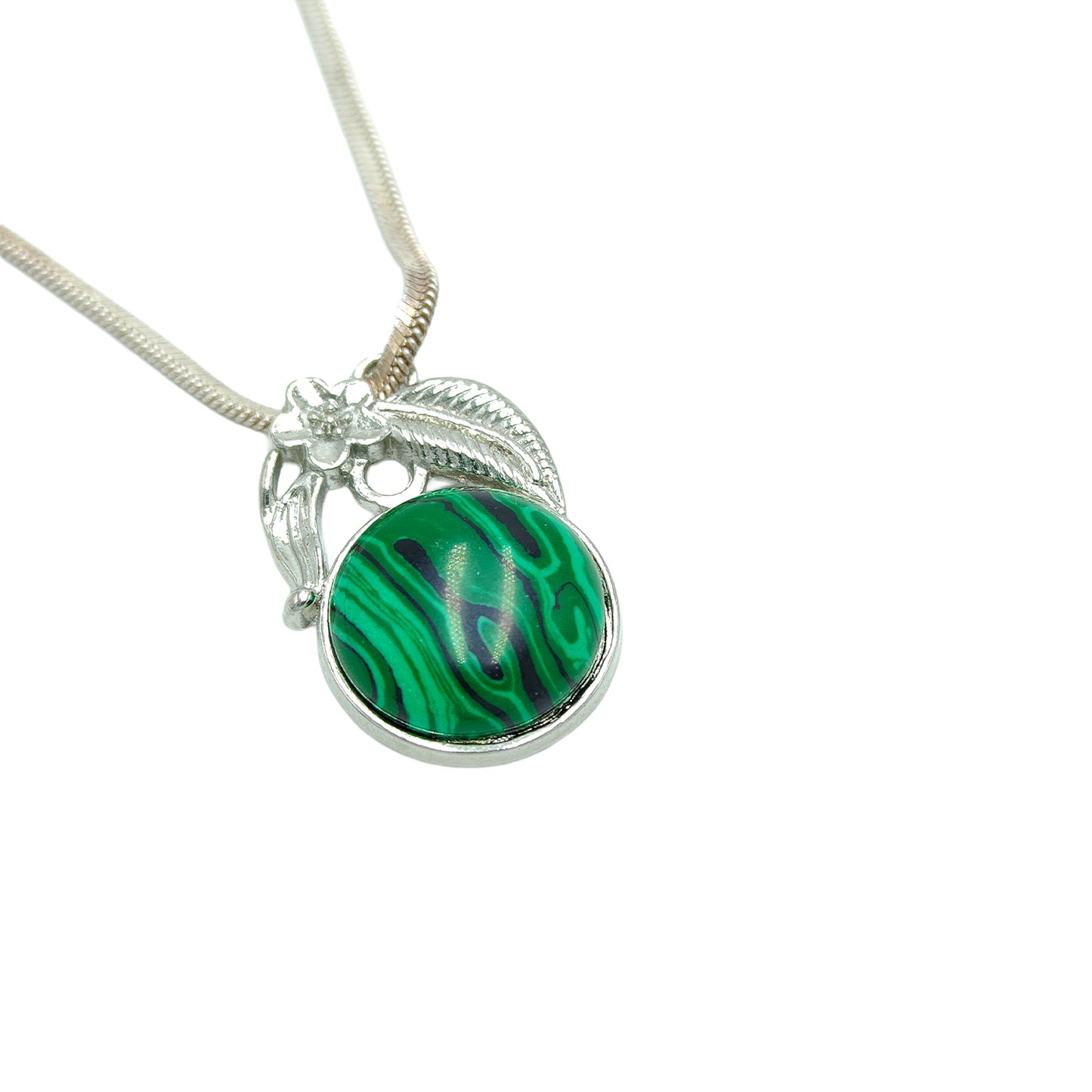 Malachite Round Crystal Pendant