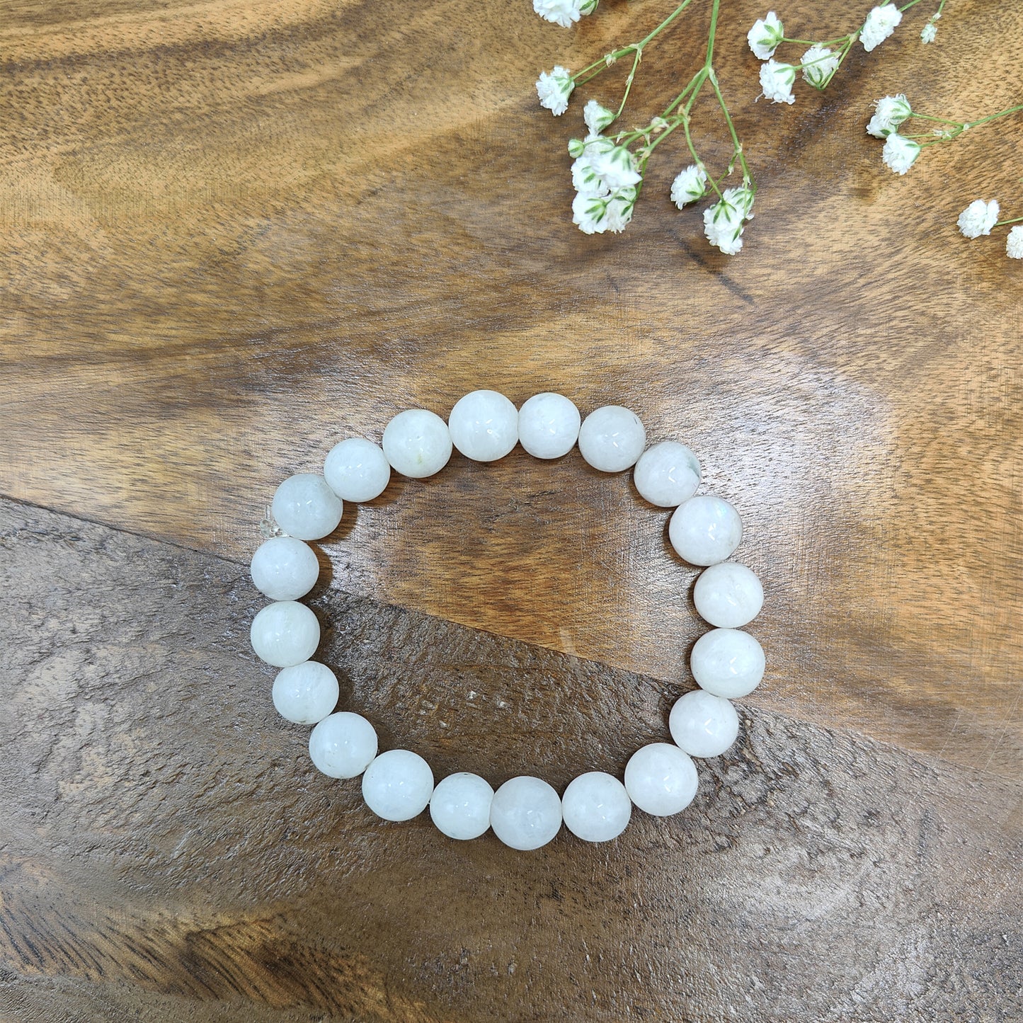 Moonstone Bracelet For New Beginning-(8mm)