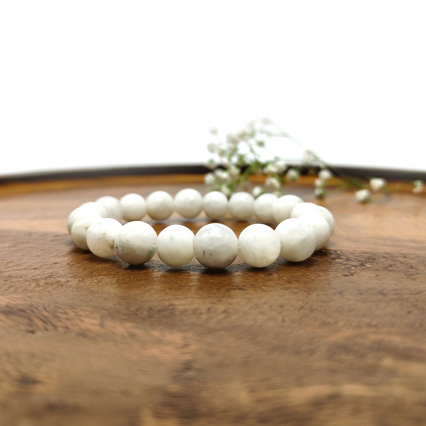Moonstone Bracelet For New Beginning-(8mm)