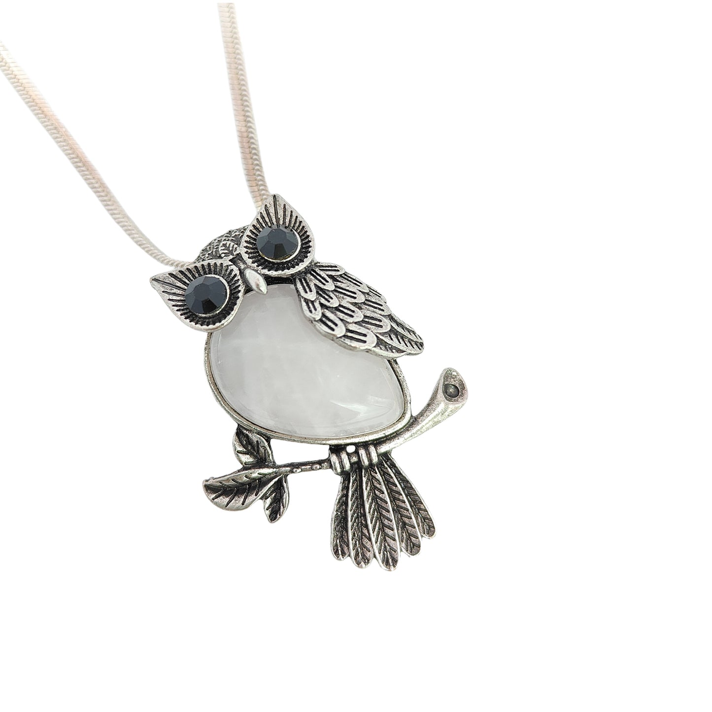 Moonstone Owl Pendant