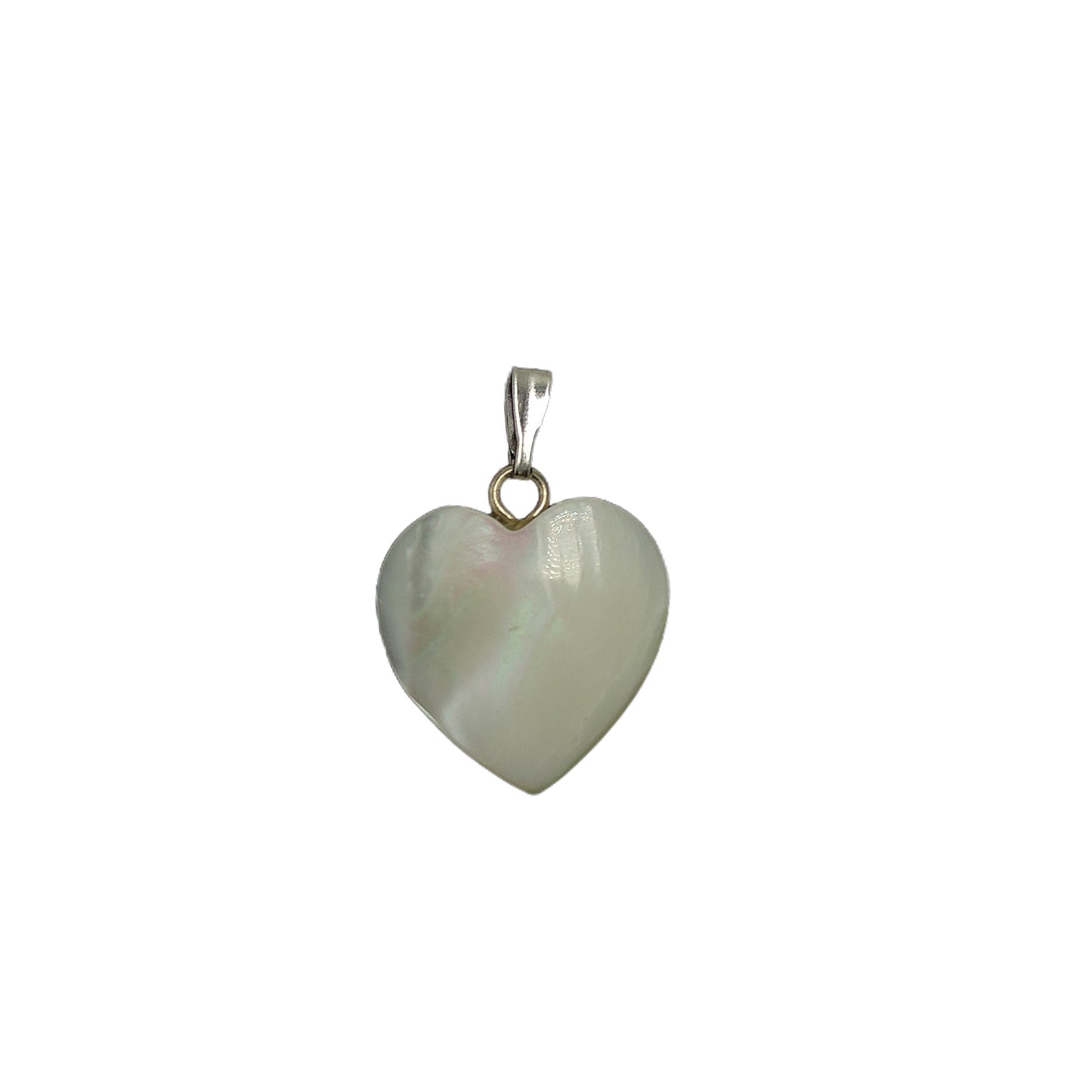Mother of Pearl Heart Crystal Pendant
