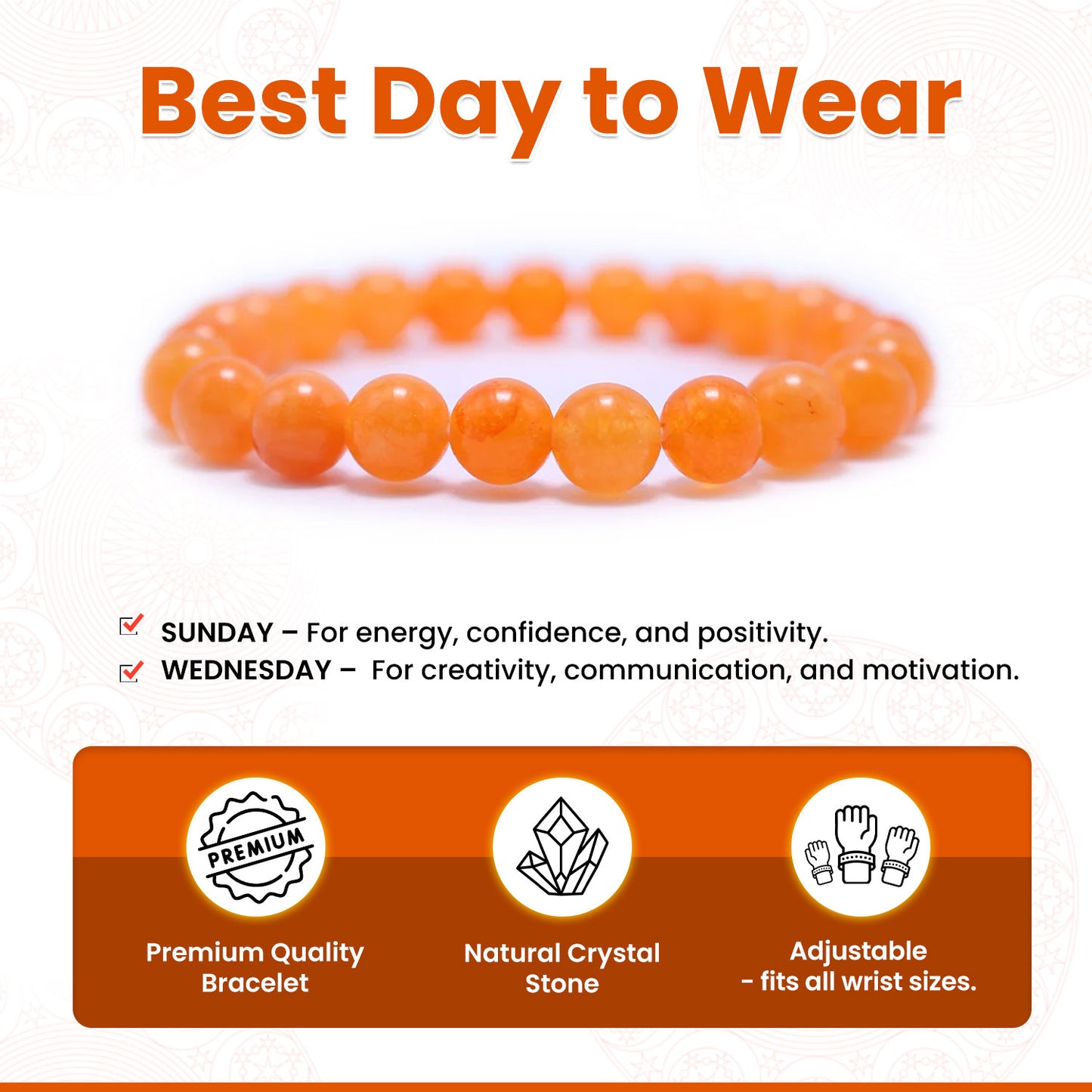 Orange Aventurine Bracelet