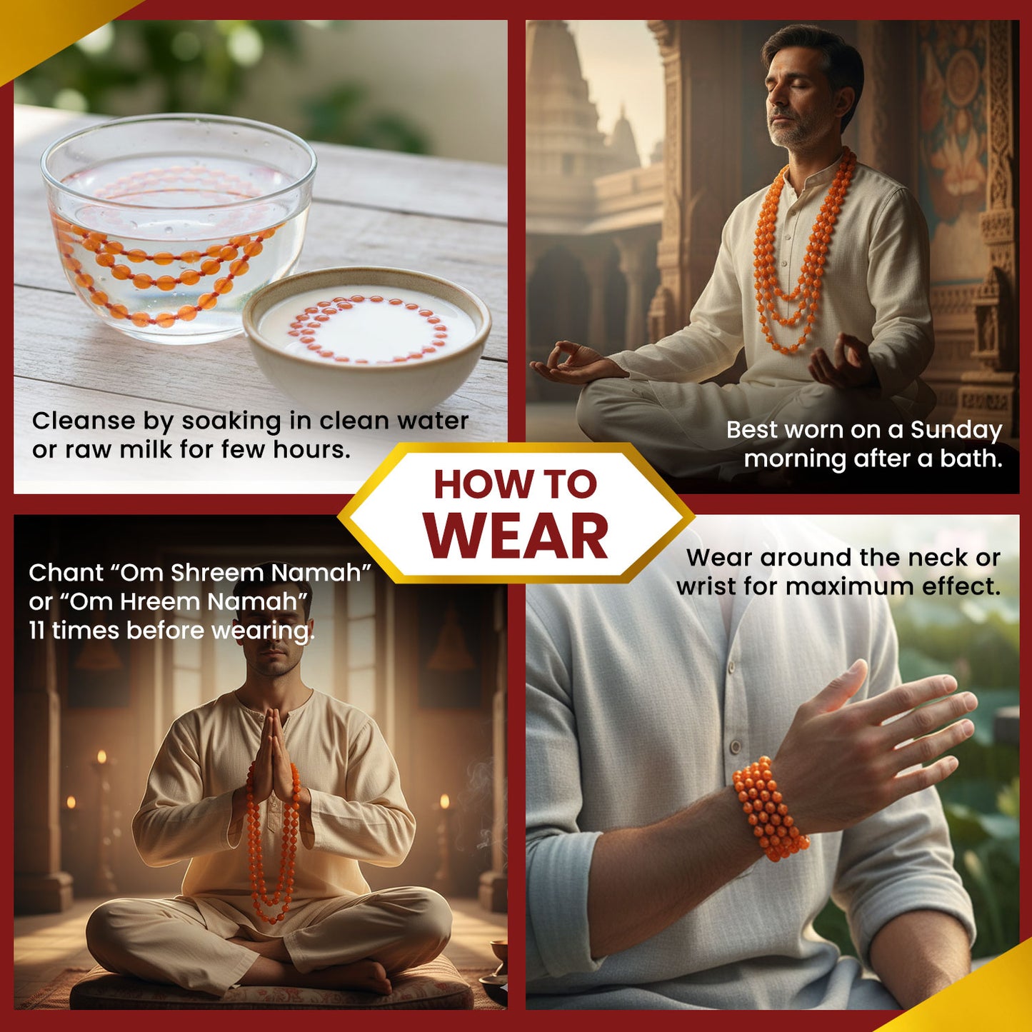 Orange aventurine Mala