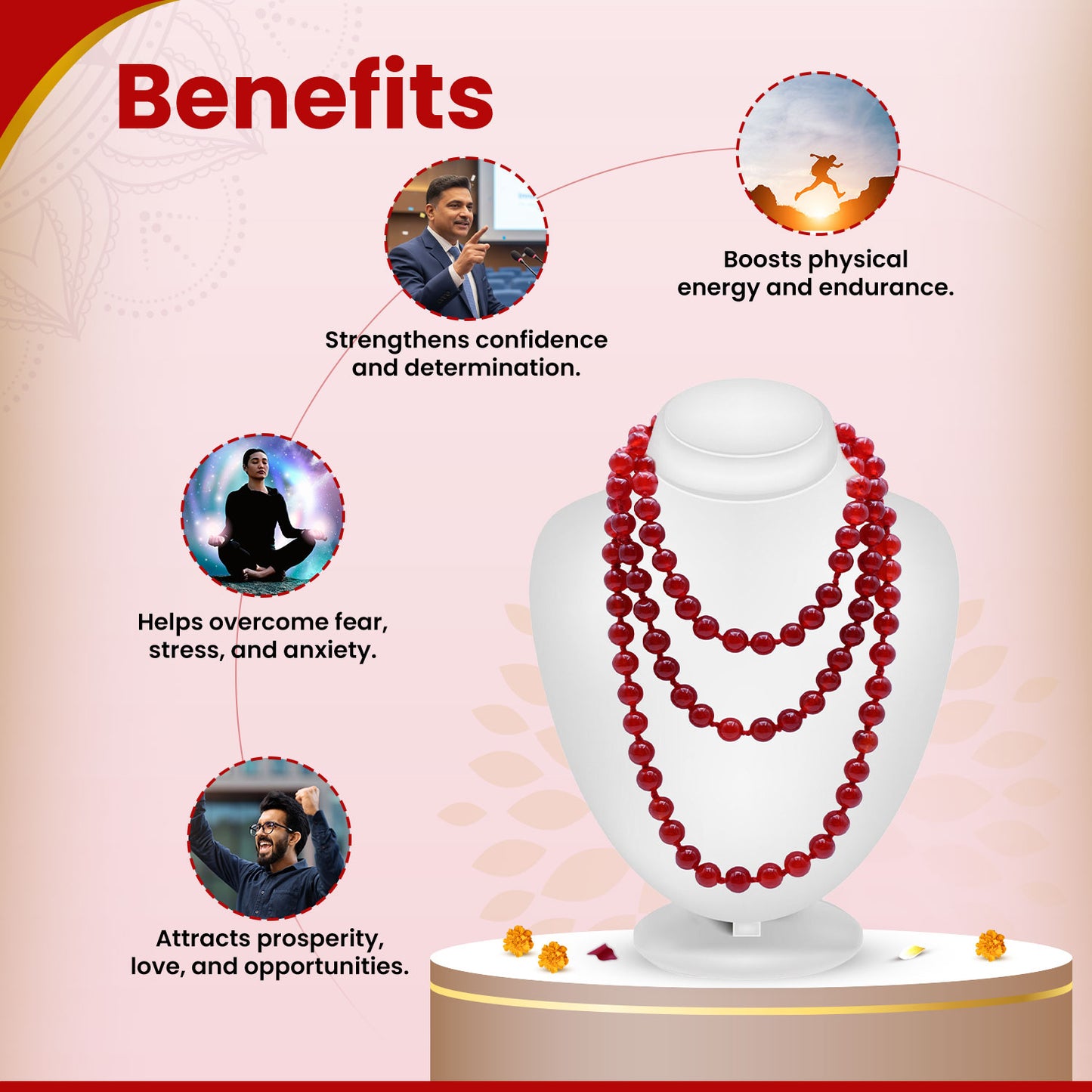 Red Jade Mala