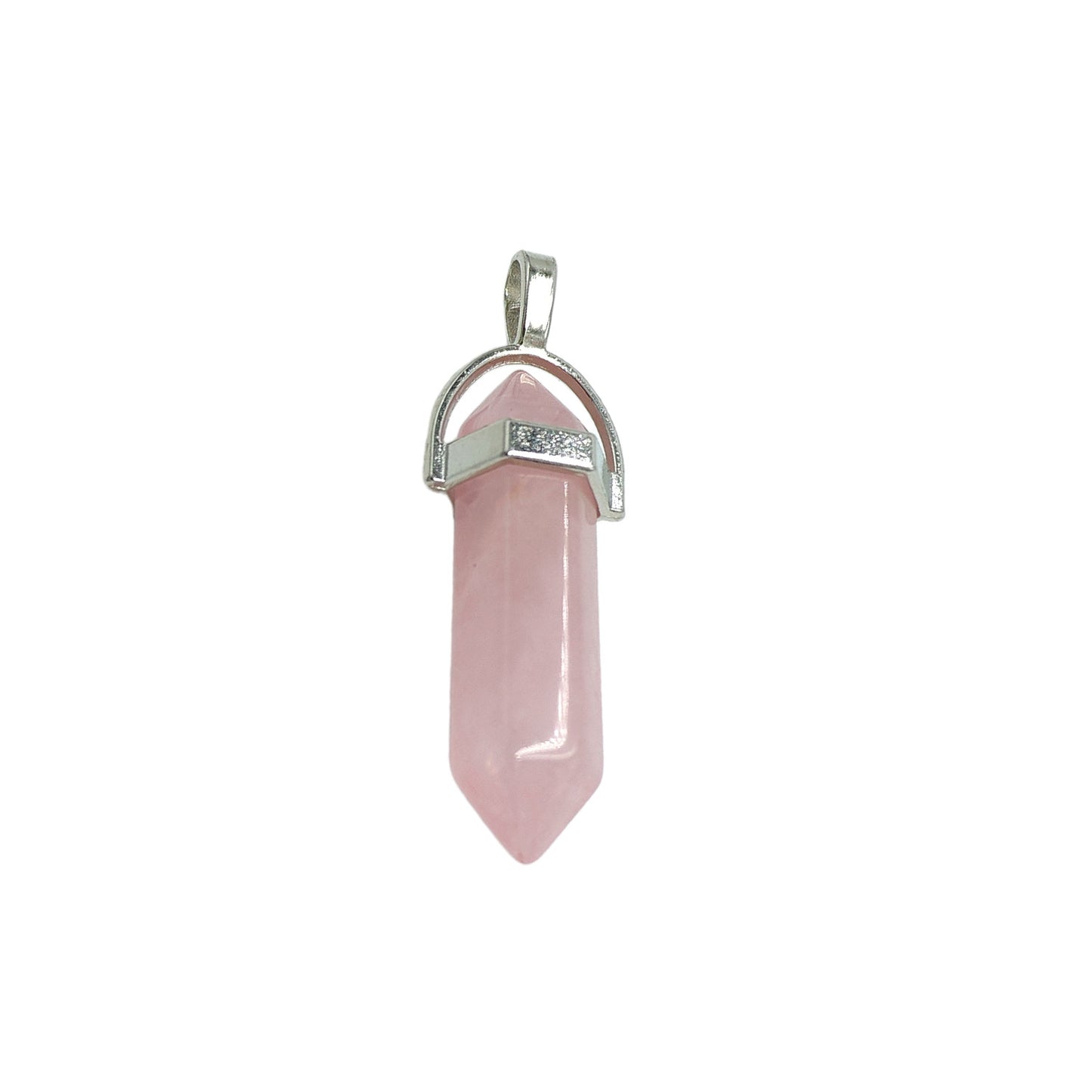 Rose Quartz Candle Crystal Pendant