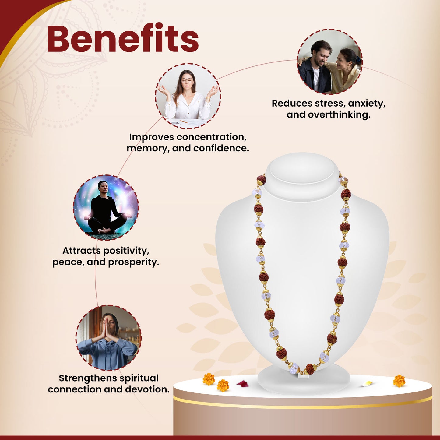 Rudraksha Sphatik Mala