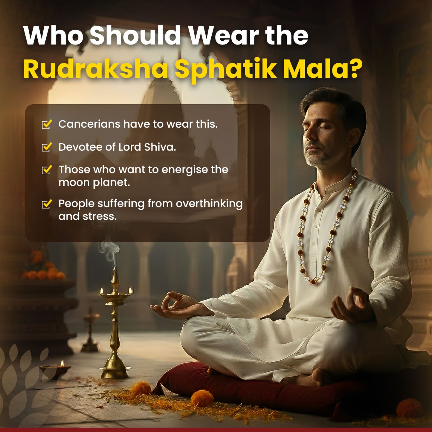 Rudraksha Sphatik Mala