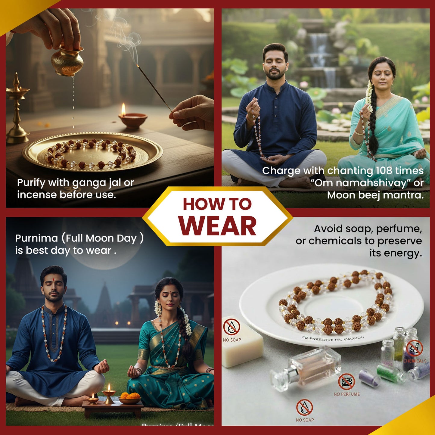 Rudraksha Sphatik Mala