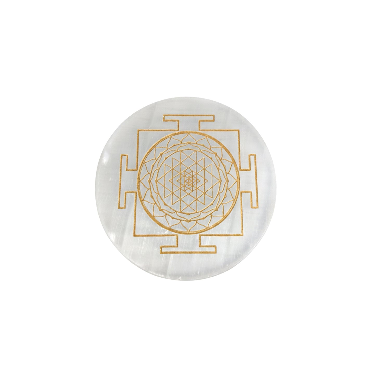 Shree Yantra Selenite Plate