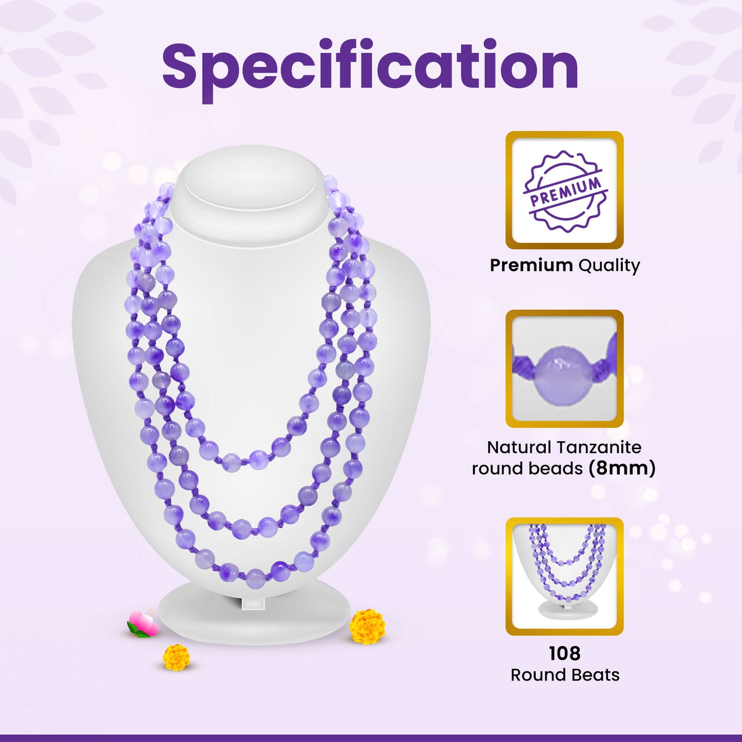 Tanzanite Mala