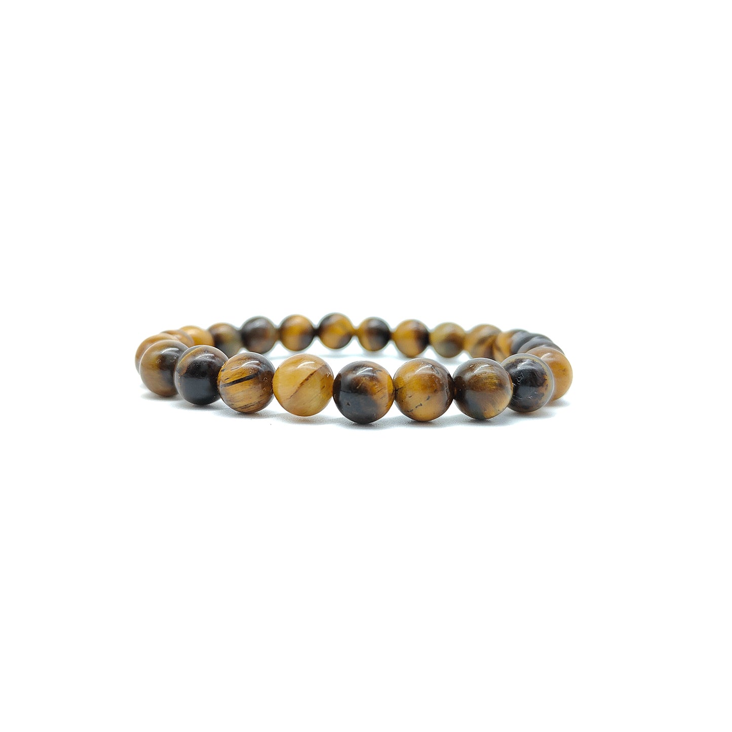 Tiger Eye Bracelet For Willpower & Protection-(8mm)
