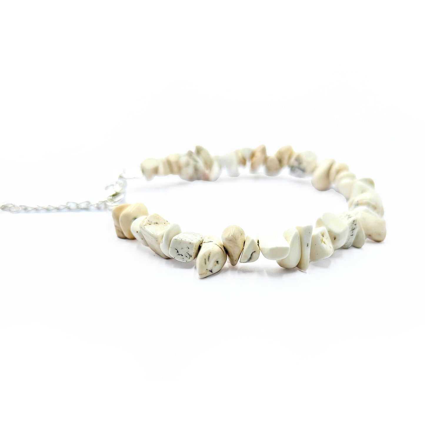 White Howlite Chips Bracelet