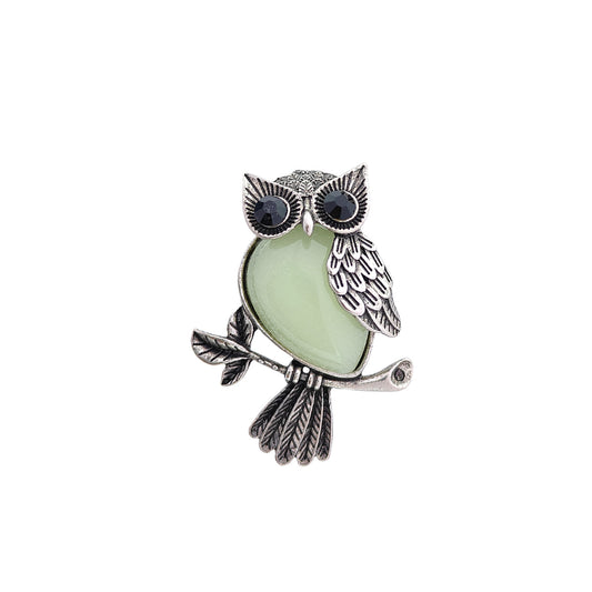 Amazonite Owl Pendant