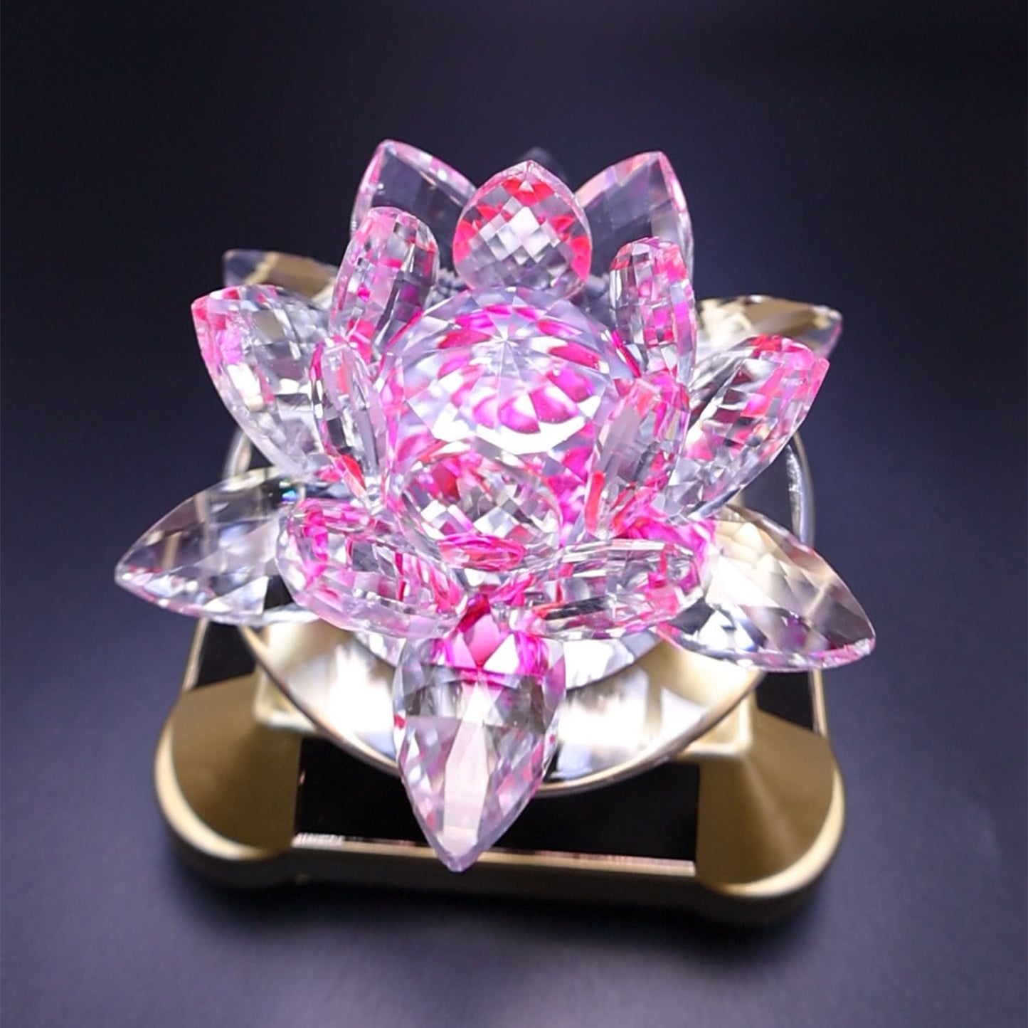 Auto Rotate Crystal Lotus