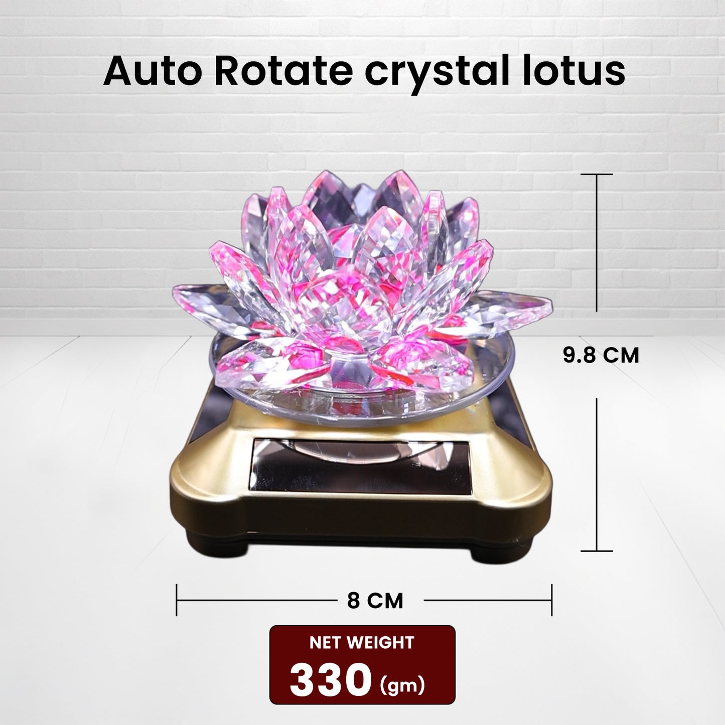 Auto Rotate Crystal Lotus