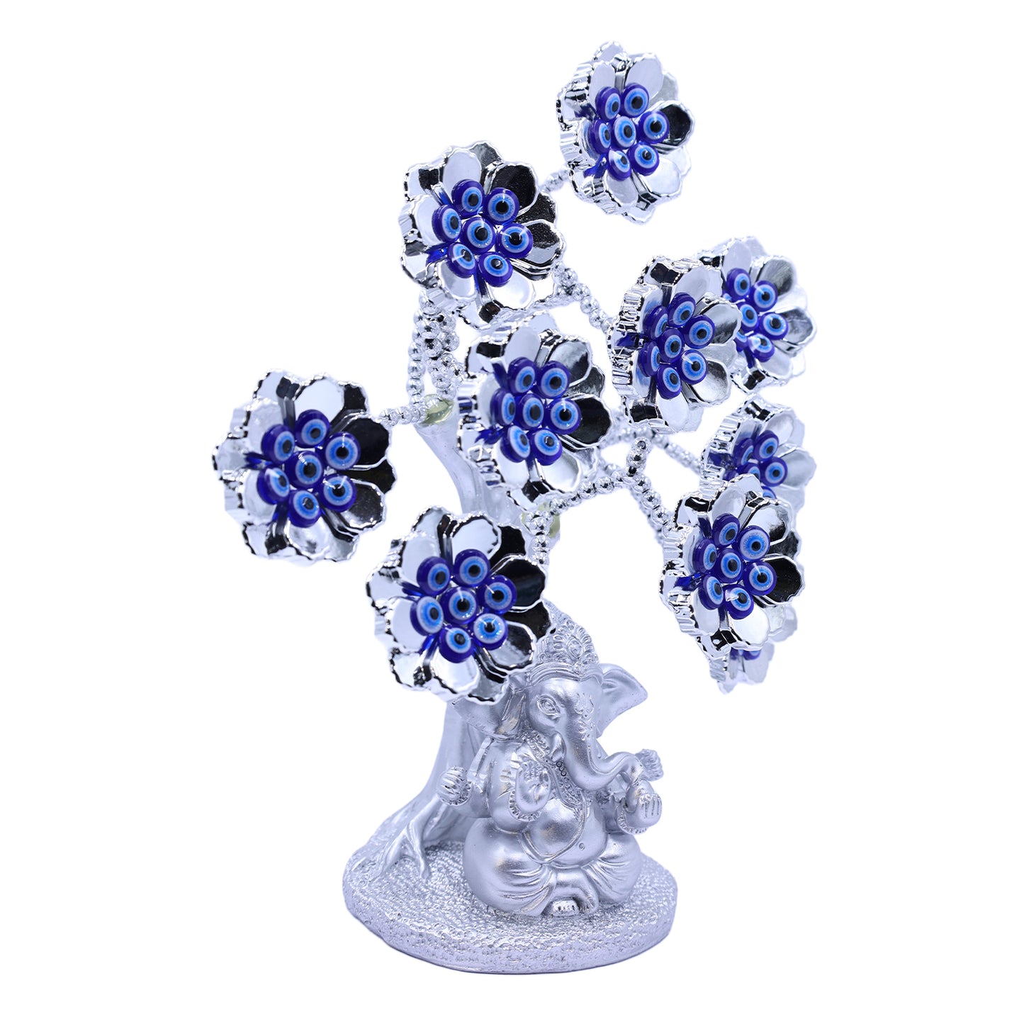 Blue Ganpati Evil Eye Tree