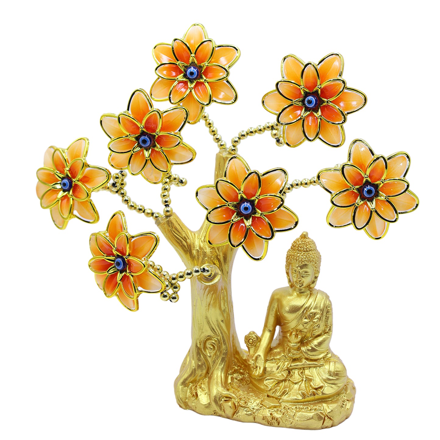Golden Lord Budda Evil Eye Tree