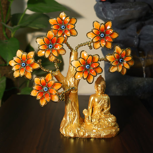 Golden Lord Budda Evil Eye Tree