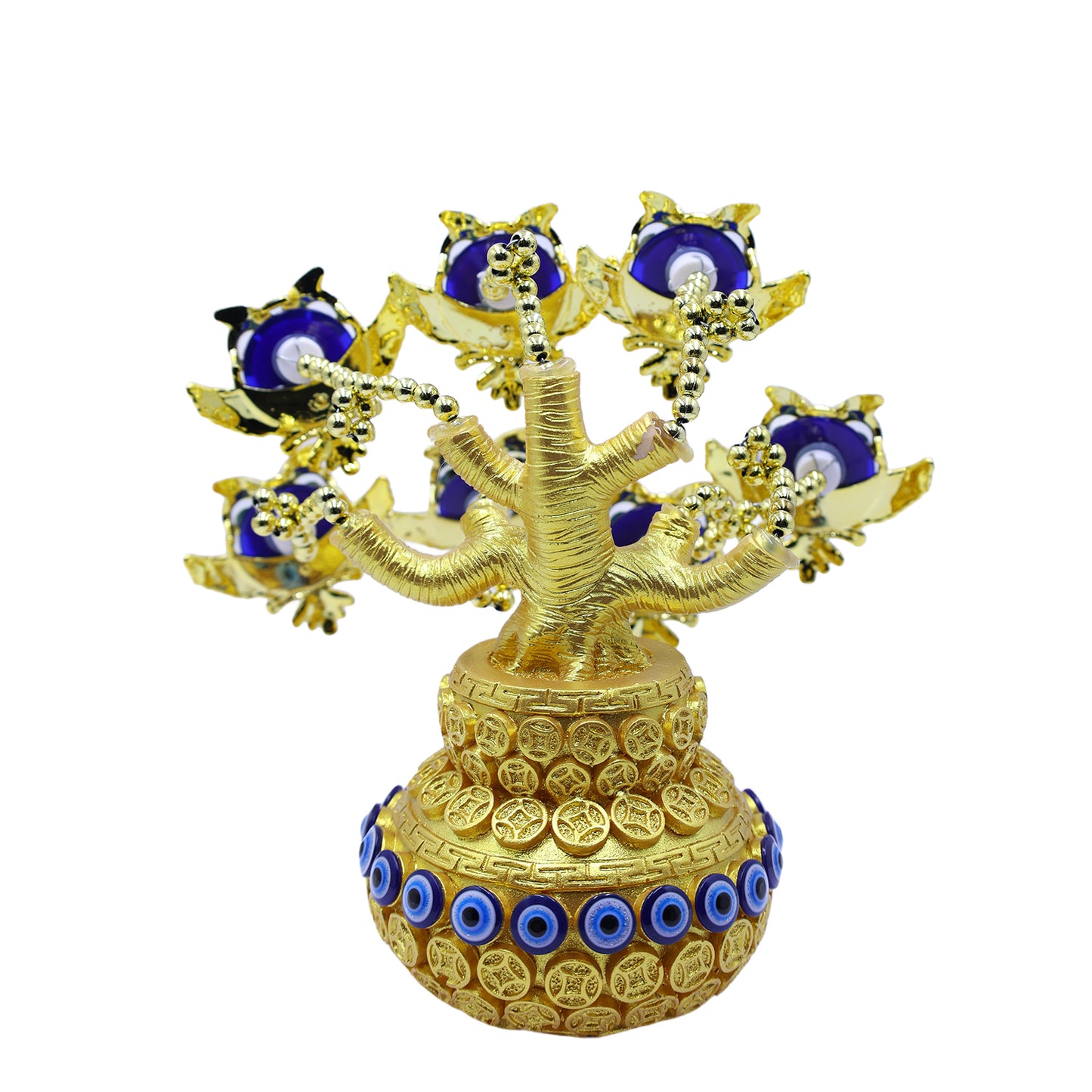 Golden Pot Evil Eye Tree