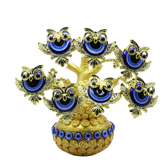 Golden Pot Evil Eye Tree