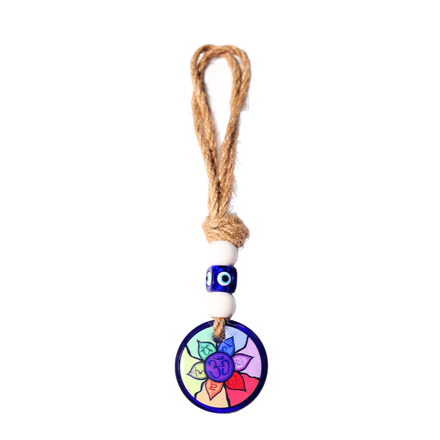 Om Seven Chakra Evil Eye Hanging