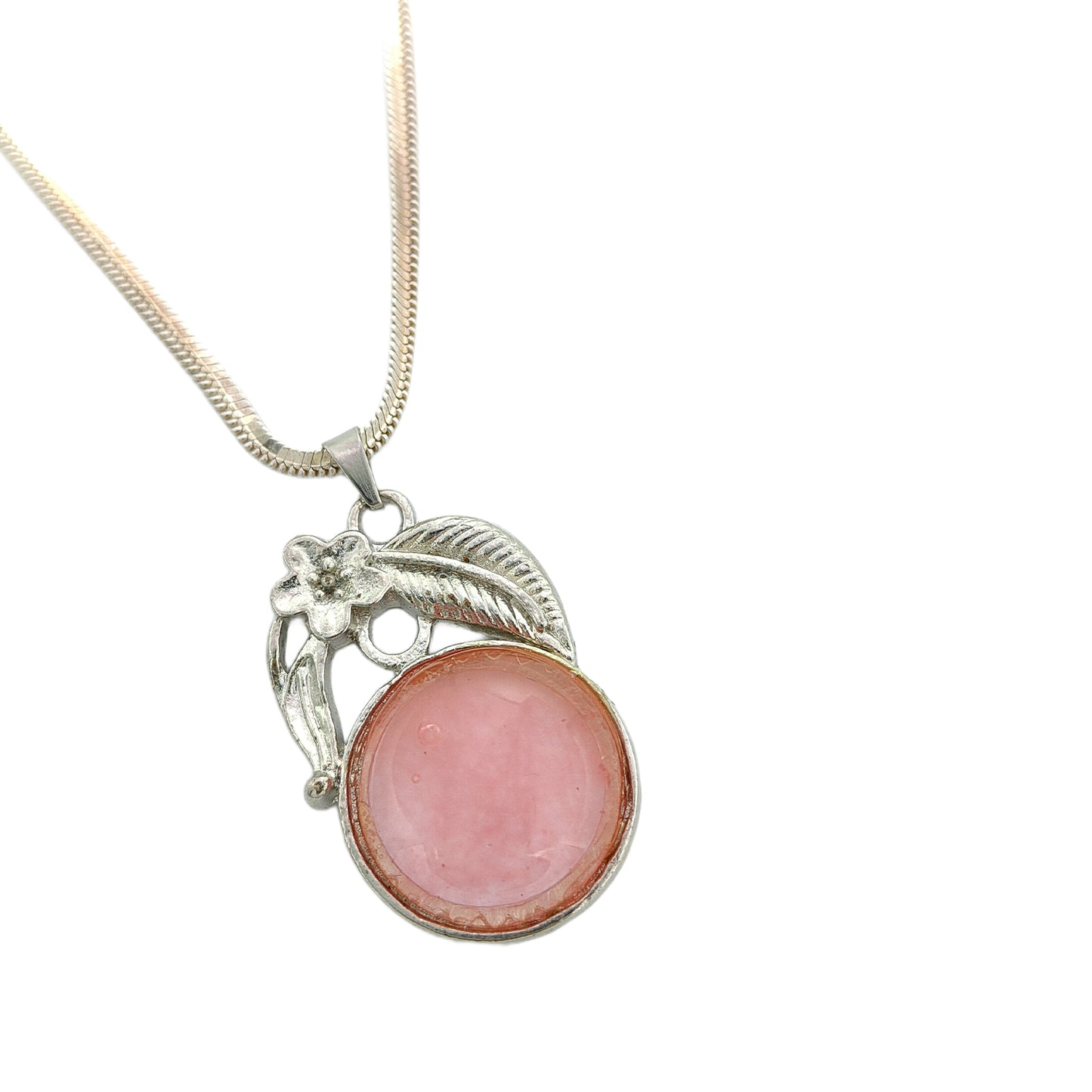 Rose Quartz Round Crystal Pendant