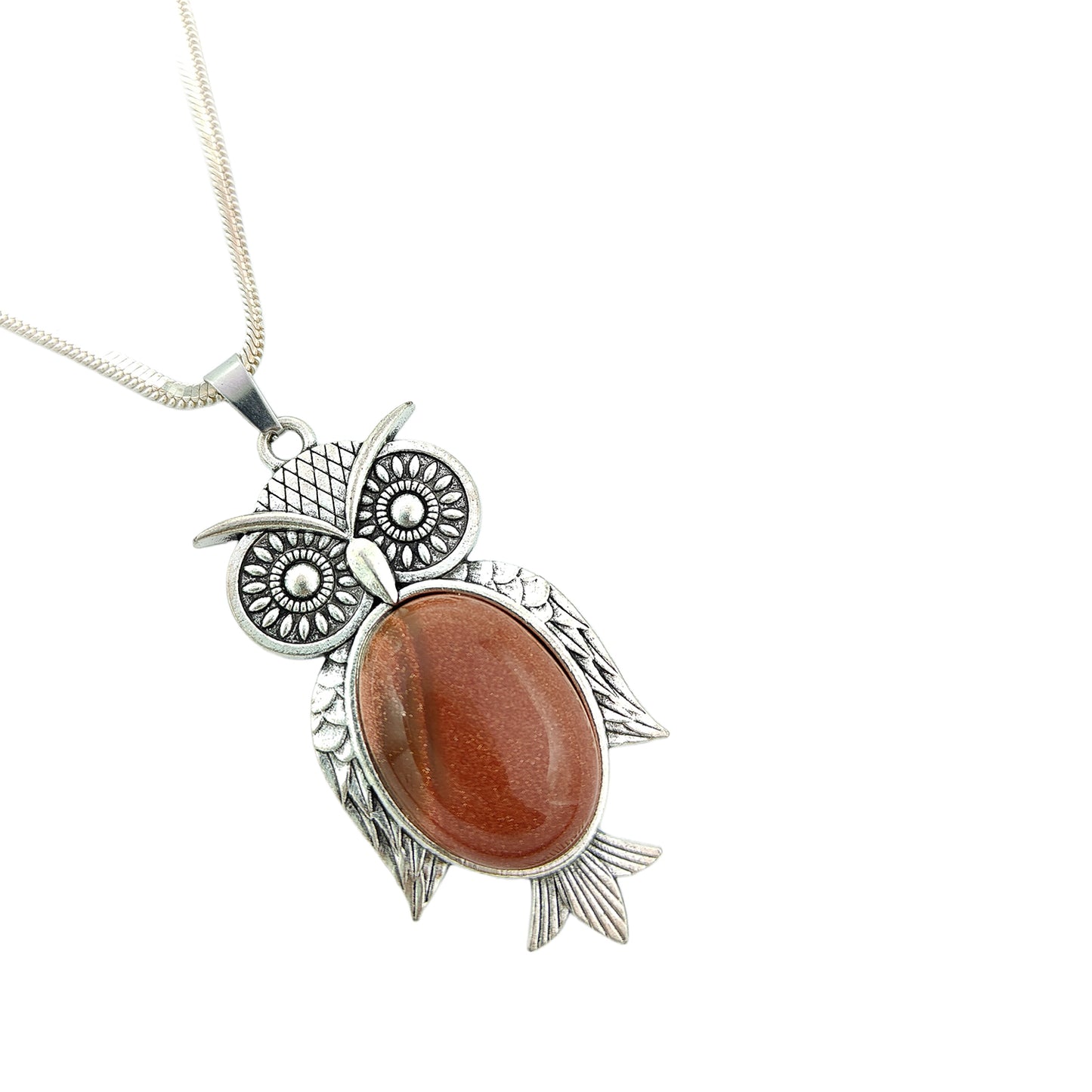 Red Jasper Owl Pendant