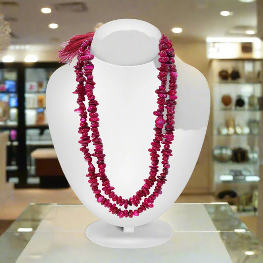 Rhodolite Garnet Chips Mala