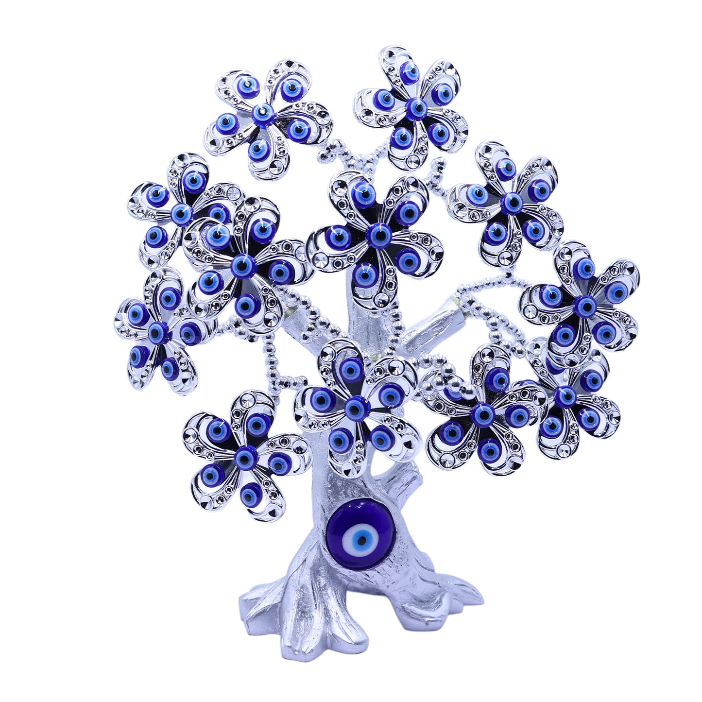 Silver Flower Evil Eye Tree